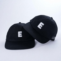 Petjes met kleine gebogen klep, ongestructureerde 'dad hats', 6-delige baseballcap met aangepaste borduurlogo