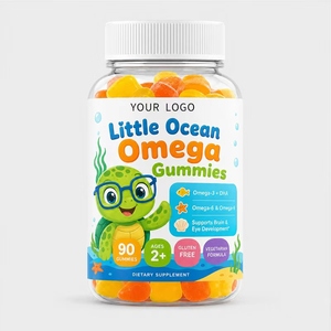 Integratore OEM Senza Glutine per Immunità, Cervello, Sport, Occhi, <span class=keywords><strong>Salute</strong></span>, Migliora l'Attenzione, Omega 3 6 9 per Bambini, Vitamina C in Gommose - Product Image 1