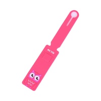Étiquette de bagage créative et mignonne de dessin animé pour hôtesse de l'air, étiquette de valise imperméable en PVC, étiquette d'expédition personnalisée en couleur
