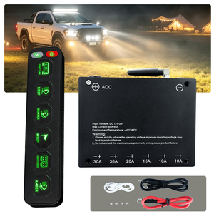 Panneau de commutation automatique 12V 24V IP67 avec télécommande 6 jeux <span class=keywords><strong>pour</strong></span> <span class=keywords><strong>circuit</strong></span> de <span class=keywords><strong>voiture</strong></span> tout-terrain 4x4, Jeep, camion, éclairage auxiliaire LED - Product Image 1