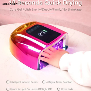 <span class=keywords><strong>Lampe</strong></span> à ongles 96W rechargeable avec poignée Sécheur de laque en gel à lumière rouge Lumière UV pour ongles <span class=keywords><strong>Lampe</strong></span> à LED UV sans fil pour ongles - Product Image 2