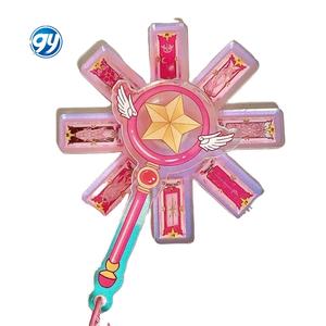 Anime dibujos animados láser giratorio varita mágica acrílico colgante giro <span class=keywords><strong>SAKURA</strong></span> <span class=keywords><strong>Card</strong></span> <span class=keywords><strong>Captor</strong></span> <span class=keywords><strong>llavero</strong></span> - Product Image 1