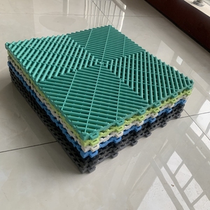 Factory Wholesale 18mm Interlocking Pp Garage <strong>Floor</strong> Tiles Vented <strong>Vinyl</strong> Flooring - Product Image 4