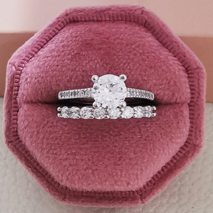 Joyería esterlina banda de boda moda personalizada eternidad fina hip hop plata 925 real para hombres diamante moissanite anillo de compromiso - Product Image 5