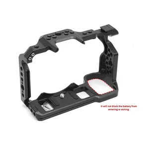 Jaula Ligera para Cámara Lumix <span class=keywords><strong>S5</strong></span>, Jaula Completa de Aleación de Aluminio de Liberación Rápida, Protección Anticaídas para Fotografía - Product Image 2