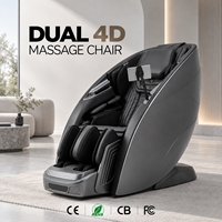 Fauteuil de massage intelligent 4D AI dernière génération, zéro gravité, avec scanner corporel, rail SL, rouleaux chauffants pour les pieds, fauteuil de massage électrique de luxe