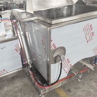 Chaudière à braiser inclinable automatique de qualité industrielle, seau basculant, moteur à engrenages 380V 1,5kW, pour viande de bœuf, cou de canard, patte de canard, garantie 1 an