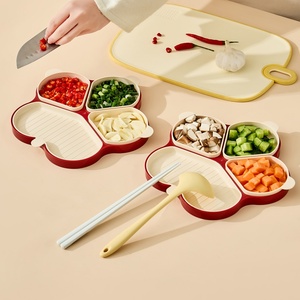 Custom Logo/Color Multifunctional Kitchen Tools Flower Dish <b>Basket</b> Creative Plastic Vegetable Clean Platter Fruit <b>Tray</b> - Product Image 5