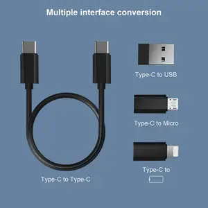 Multi-Ladekabel-Speicherbox enthält SIM-Kartenhalter USB-Adapter Micro-USB-Ladekabel mit USB C iOS