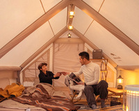 Grande tente gonflable commerciale de luxe de grande tente gonflable de partie pour le camping extérieur de famille