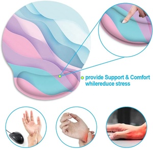 Nhà máy tùy chỉnh cổ tay chuột <span class=keywords><strong>Pad</strong></span> biểu tượng bộ nhớ Bọt Bàn phím <span class=keywords><strong>pad</strong></span> Mousepad cao su chống trượt cơ sở biểu tượng tùy chỉnh cổ tay phần còn lại Mousepad - Product Image 3