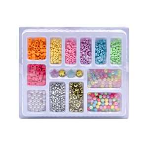 Set de Diseño de Joyas con Cuentas <span class=keywords><strong>para</strong></span> Niñas, con 2 Cajones, Juguete <span class=keywords><strong>para</strong></span> Hacer Pulseras y Collares, Kit de Cuentas <span class=keywords><strong>para</strong></span> <span class=keywords><strong>Manualidades</strong></span> <span class=keywords><strong>para</strong></span> Niños - Product Image 2