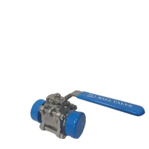 3-PCS 2 WAY SANITARY TRI-CLAMP END BALL VALVE.