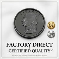 Pièce de monnaie classique en métal personnalisable, accessoire de tour de magie pour les tours de magie avec dollar commémoratif, facile à réaliser, unisexe LZF
