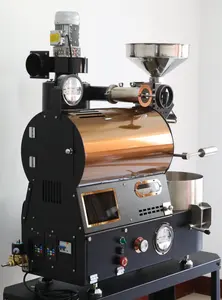 Wintop mesin sangrai kopi setengah panas, mesin Pemanggang Kopi Drum panggang kopi 1kg baja tahan karat untuk Kafe