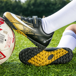Chaussures de football pour enfants S-LieNiao, crampons TF, tige en mesh, semelle extérieure en caoutchouc, pour filles, entraînement et matchs d'été - Product Image 4
