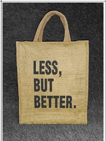 Sac fourre-tout élégant en jute ouvert 12x10x5 avec sangle personnalisée, capacité de 1,9 L, en fibre naturelle, réutilisable, pour le shopping et le transport quotidien - Product Image 2