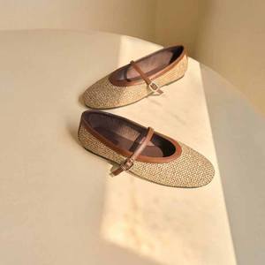 मैरी जेन 2025 ग्रीष्मकालीन रेट्रो सुरुचिपूर्ण बकल एकल जूते पहनने योग्य आरामदायक फ्लैट जूते महिलाओं - Product Image 4