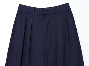 <span class=keywords><strong>Pantaloni</strong></span> Lunghi Casual alla Moda per <span class=keywords><strong>Donna</strong></span>, <span class=keywords><strong>Blu</strong></span> <span class=keywords><strong>Scuro</strong></span> con Chiusura a Cerniera - Product Image 3