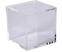 Boîte carrée en plastique transparent de 55x55x55 mm avec couvercle, pour cadeaux de fête, petit organisateur de rangement en acrylique, bonbons, cadeaux, présentoir à bijoux