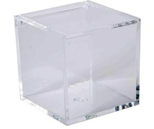 Hộp Hình Vuông Bằng Nhựa Trong Suốt 55X55X55Mm Có Nắp Hộp Sắp Xếp Lưu Trữ Acrylic Nhỏ Ủng Hộ Bữa Tiệc Trưng Bày Trang Sức Quà Tặng Kẹo - Product Image 5