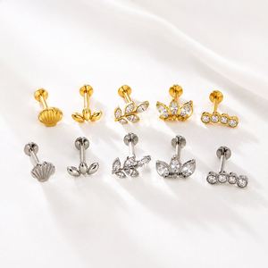 Vintage Fashion Titanium Zircon Labret Lip <b>Piercing</b> <b>Earrings</b> for Wedding Engagement Gift - Product Image 3