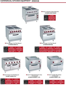 Restaurant Commercial Combo <strong>Duel</strong> 8 6 Four burner Range Baking Full Fuel Gas Stove with Electric Gas Oven and Hot Plate Pictures - Product Image 5