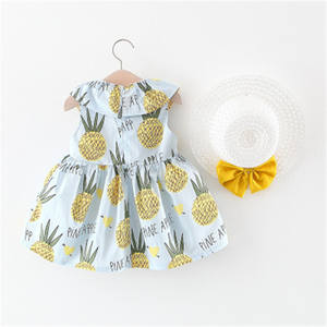 Ropa Infantil al por Mayor, Vestidos de Fiesta con Diseño de Piña para Niñas, Disfraces con Nombres e Imágenes - Product Image 1