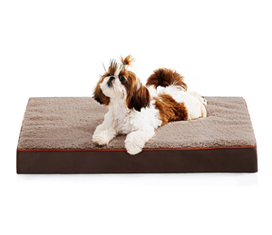 Memory Foam Orthopedic Dog Bed Calming Pet Sleeping Pad Washable Dog Crate Mat Plush Removable Cover