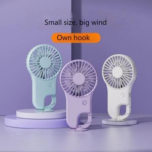USB Charging, 3 Speed Adjustable, Can Be Held, Comes With <b>Hook</b>, Portable Mini Fan - Product Image 4