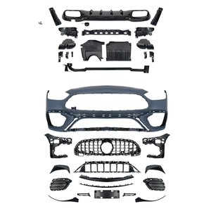 Kit carrosserie pour Mercedes-Benz Classe C <span class=keywords><strong>W206</strong></span> 2022+ style AMG63 : Lame avant, pare-chocs avant, pare-chocs arrière, calandre, spoiler de toit - Product Image 2