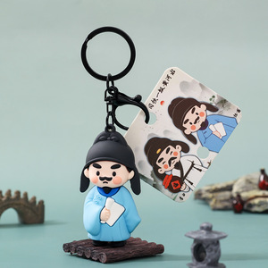 Ciondolo Creativo a Forma di Poeta, Accessori per Gioielli Cartoon, Portachiavi Li Bai <span class=keywords><strong>Du</strong></span> <span class=keywords><strong>Fu</strong></span>, Ciondolo per Zaino, Piccolo Regalo per Studenti - Product Image 5