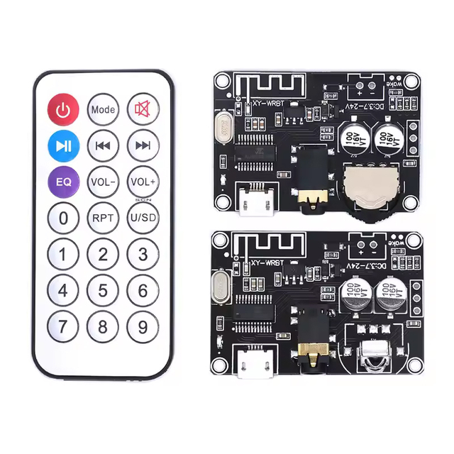 Bluetooth 5.0 Decoder Board Stereo Bluetooth Audio Module Wide Voltage Volume Adjustable Speaker Amplifier XY-WRBT