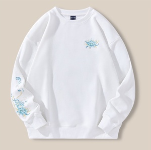 Suéter de nuevo estilo, abrigo de felpa para hombre, China-Chic Kirin bordado, Top de algodón suelto, marca de moda, suéter grande de cuello redondo para hombre - Product Image 5