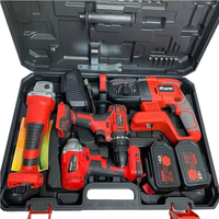 Ensemble professionnel sans fil chargeur de batterie au lithium-ion bricolage meuleuse de réparation à domicile combinaison OEM personnalisable
