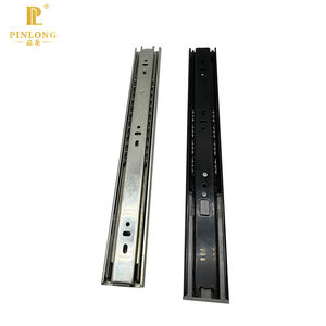 Grosir furnitur tiga bagian tebal laci lemari kabinet rel geser dengan panduan rel roda geser untuk pembukaan mudah - Product Image 1