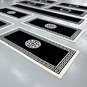 <span class=keywords><strong>Tappeto</strong></span> di Lusso in Lana e Seta di Alta Qualità, Design Bianco e Nero per Camera da <span class=keywords><strong>Letto</strong></span> - Product Image 5