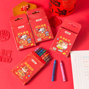 Crayones de 8 Colores para Año Nuevo, Pasteles al Óleo, Materiales de Dibujo Artístico, Set de Pintura para Niños - Product Image 4
