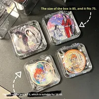 Boîte de rangement Bajie en acrylique transparent, boîte de protection carrée anti-poussière scellée pour badges périphériques, présentoir de modèles