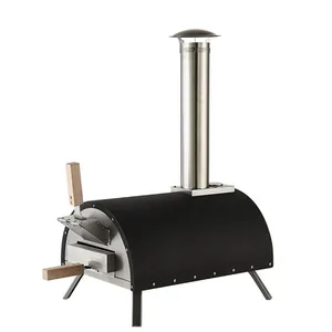 2022 Italië Stijl Hittebestendige Draagbare Oven Product Bbq Grill Hout Pellet/Houtskool Pizza Oven Voor Outdoor Bake Pizza