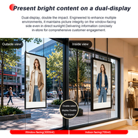 Nueva Pantalla LCD Ker de 43 Pulgadas de Doble Cara, 700/2500 Nits, Legible Bajo la Luz Solar, para Escaparates de Centros Comerciales y Ascensores