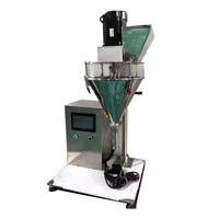 Tarière semi-automatique Capacité 1g 10g Boissons Produits chimiques Noyau PLC Machine de remplissage de bouteilles en poudre de sacs en verre