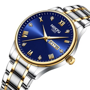 Drioshipping, Correa clásica de acero inoxidable, reloj de cuarzo para hombre, resistente al agua, pantalla de fecha, reloj de pulsera de negocios a la moda, esfera elegante - Product Image 1