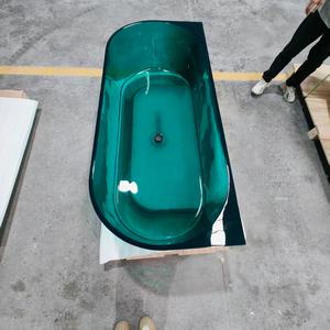 Vasche da <span class=keywords><strong>bagno</strong></span> autoportanti in resina di pietra trasparente di cristallo per il <span class=keywords><strong>bagno</strong></span> - Product Image 2