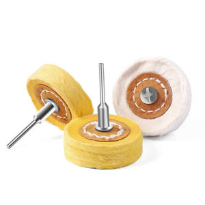 ล้อผ้าสีเหลืองขนาด 2 นิ้ว ยี่ห้อ Sky Eagle ความหนา 1 นิ้ว ล้อขัดแบบไม่ทอ สำหรับโลหะที่ไม่ใช่เหล็ก - Product Image 2