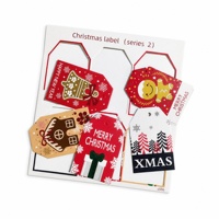 50 étiquettes cadeaux de Noël en papier personnalisées avec cordon et motifs festifs