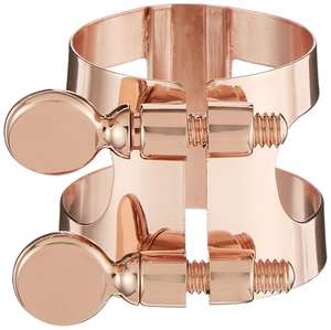 Ligadura francesa Bernard HB Bonade para saxofón alto/clarinete chapado en oro rosa - Product Image 5