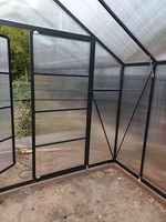 Serre de jardin en polycarbonate avec structure en aluminium 10x20 pieds, protection UV, écologique, facile à assembler pour la maison et le jardin