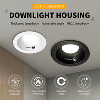 Boîtier de downlight LED anti-éblouissement, meilleur prix, cadre pour spot GU10, support de lampe MR16, luminaire de plafond LED encastré