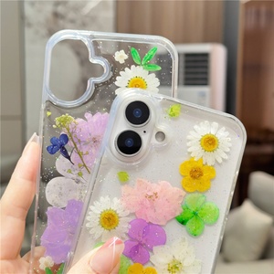 เคสโทรศัพท์กันกระแทกแบบใสลายดอกไม้ผีเสื้อวิบวับ TPU สำหรับ iPhone 17 Pro Max  ขายส่งเคสโทรศัพท์สำหรับ 16 Plus 15 14 - Product Image 6
